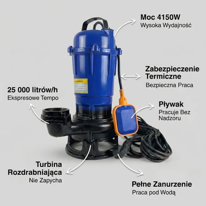 Mocna Pompa 4150W + Pływak